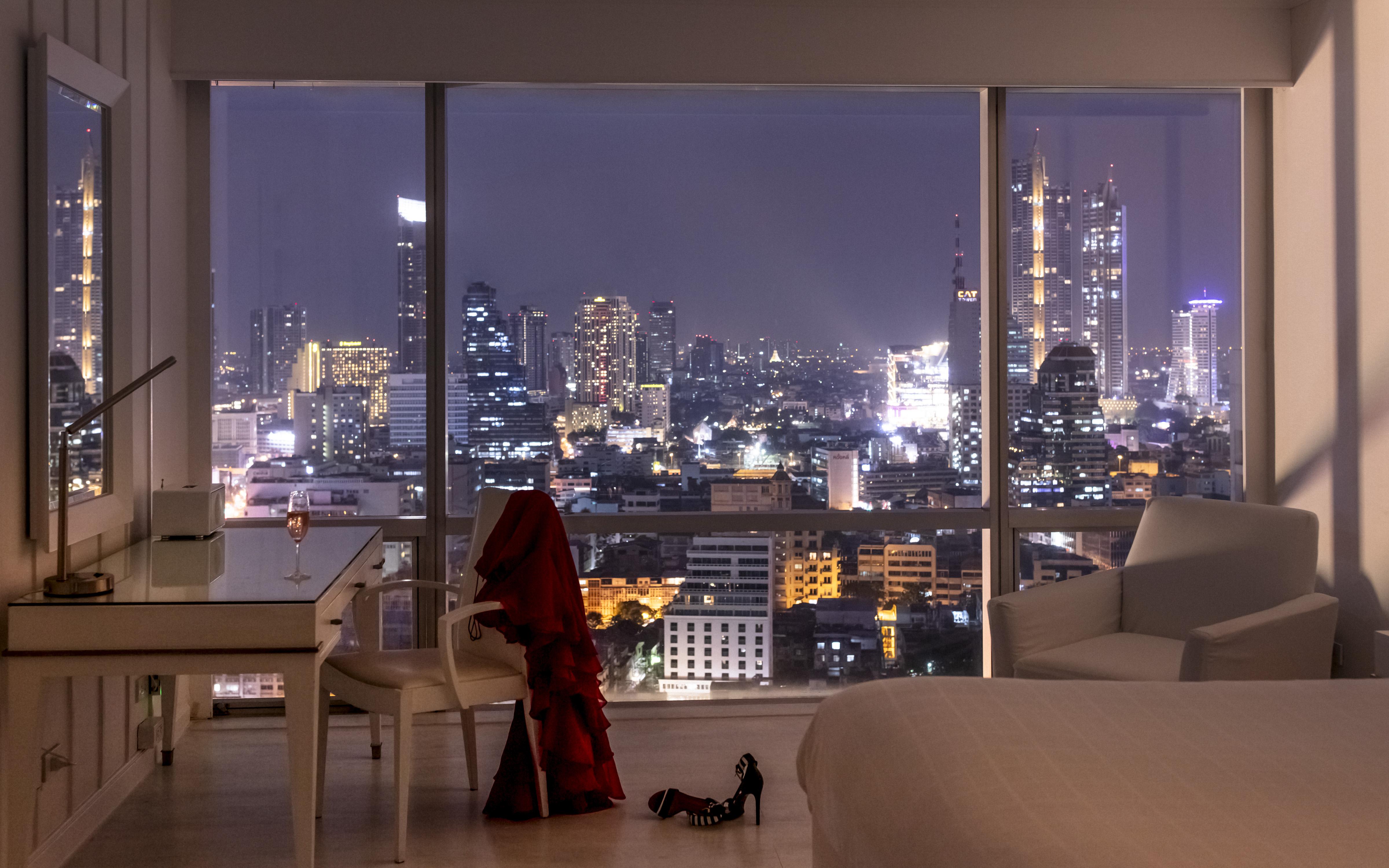 فندق بولمان بانكوك جي المظهر الخارجي الصورة View from a condominium in Bangkok